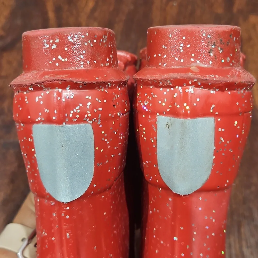 Big Kids Original Giant Glitter Rain Boots size 3